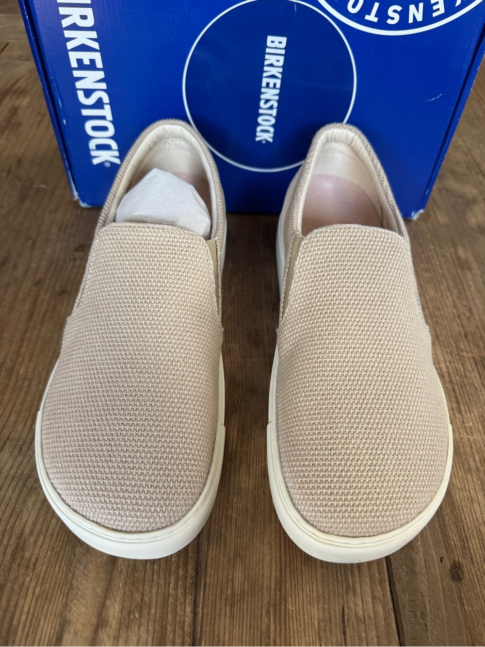 Birkenstock Oswego Canvas-Suede in Whale Gray EU 42 Ladies 11 Men’s 9 NEW $135